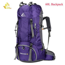 Load image into Gallery viewer, Free Knight 60L Hiking Backpack - Rain Cover Bag 50L Camping Mountaineering Backpack